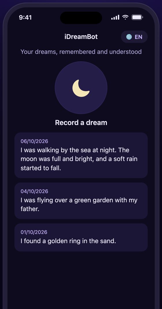 The iDreamBot dream journal